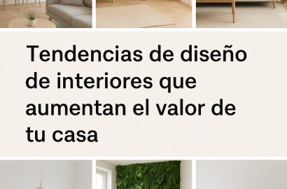 Tendencias de diseño de interiores que aumentan el valor de tu casa
