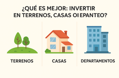 ¿Qué es mejor: invertir en terrenos, casas o departamentos?